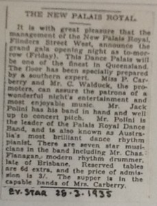 Grand opening announcement in the Evening Star Thursday 28th March 1937
