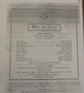 "Who Are They" programme 1953