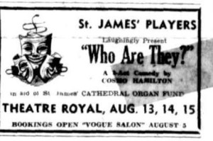 "Who Are They" advert Townsville Daily Bulletin Mon 3 Aug 1953