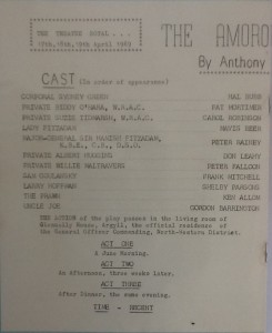 St James Players "The Amorous Prawn" programme 1969