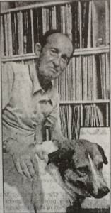 Bill Williams with his dog (The Australian 1 Nov 1995)